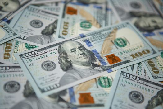 Money background - hundred american dollars