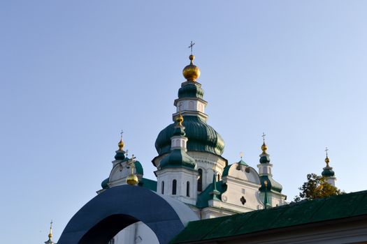 Orthodox Cathedral of the XVII century a clear autumn day.