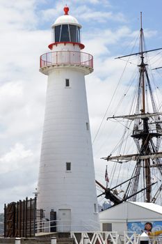 SYDNEY, AUSTRALIA - DECEMBER 30, 2012: Lighthouse of Darling Harbour on December 30, 2012 in Sydney, Australia