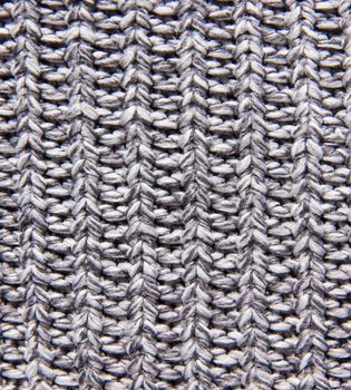 texture of knitted fabric, knitted gray background, Melange wool knitwear as a background.