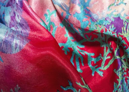 satin texture of colored fabric, for backgrounds and textures