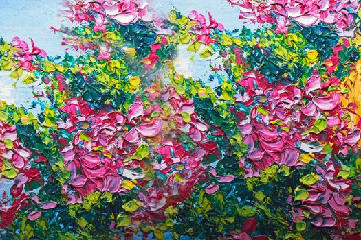 Texture oil painting, flowers, art, painted color image, paint, wallpaper and backgrounds, canvas, artist, impressionism, painting floral pattern