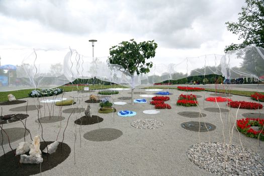 Flowers exposed on Floraart, 49 international garden exhibition in Zagreb, Croatia, on May 30, 2014.