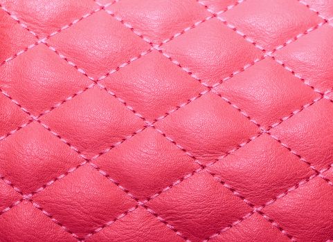 quilted texture artificial leather, stitched with thread for the background for texture