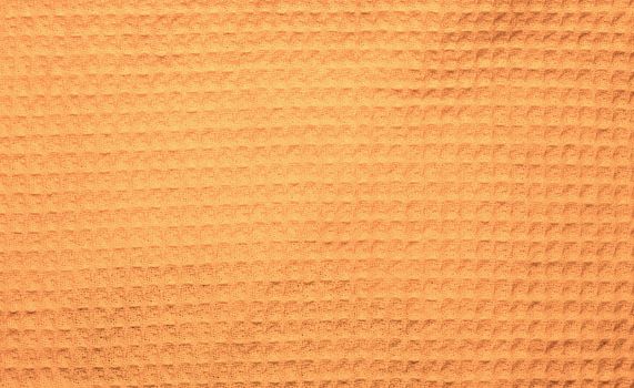 waffle cotton fabric texture background yellow abstract background, textured cloth towels