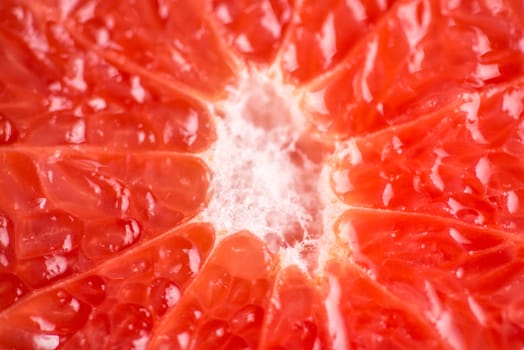 Grapefruit. Close-up macro. So fresh