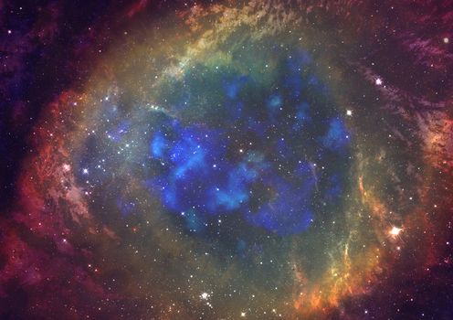 Star field in space a nebulae and a gas congestion. "Elements of this image furnished by NASA".