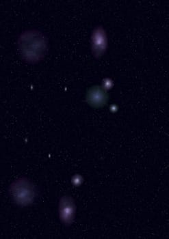 Small part of an infinite star field of space in the Universe. "Elements of this image furnished by NASA".