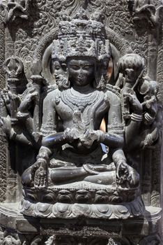 Sadasiva, from 12th century found in Basalt, Bangarh, Dinajpur now exposed in the Indian Museum in Kolkata, on February 15, 2014