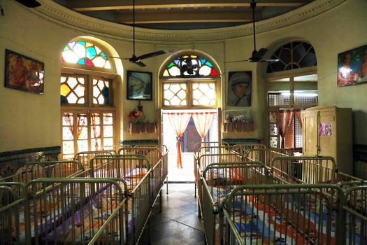 Shishu Bhavan, one of the houses established by Mother Teresa and run by the Missionaries of Charity in Kolkata, India on February 11, 2014.