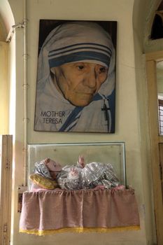 Shishu Bhavan, one of the houses established by Mother Teresa and run by the Missionaries of Charity in Kolkata, India on February 11, 2014.