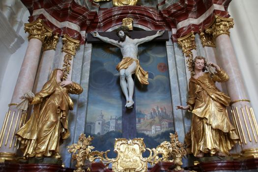 Altar of the Holy Cross, parish Church of the Immaculate Conception of the Virgin Mary in Lepoglava, Croatia