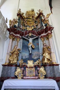 Altar of the Holy Cross, parish Church of the Immaculate Conception of the Virgin Mary in Lepoglava, Croatia