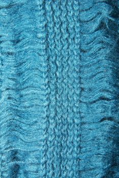 texture blue knitted scarf knitted terry texture background