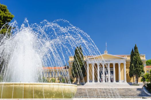 Zappeion Megaron in Athens, Greece. Neoclassical building used for meetings and ceremonies, both official and private.