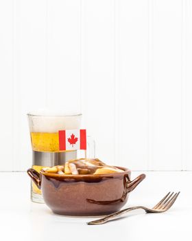Poutine is a uniquely Canadian dish originating from the Province of Quebec.