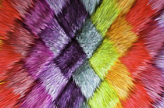  texture of colored fabric, Pyramid extrusion color background, gradient, for backgrounds and textures