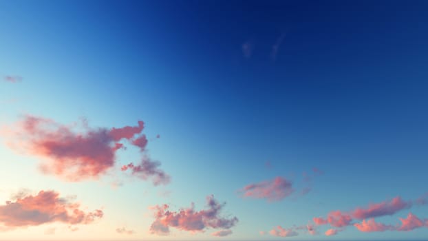 Cloudy blue sky abstract background, blue sky background with tiny clouds, 3d rendering

