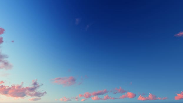 Cloudy blue sky abstract background, blue sky background with tiny clouds, 3d rendering

