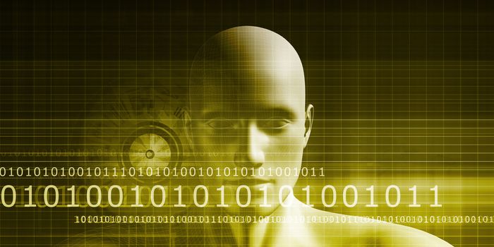 Digital Identity with an Android Faceless Head Art