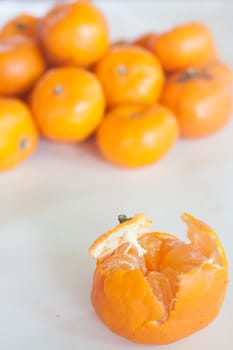 Small oranges grown in Thailand.