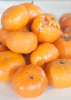 Small oranges grown in Thailand.