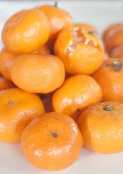 Small oranges grown in Thailand.