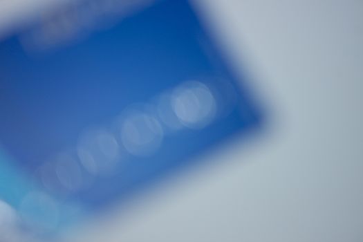 credit cards  blur on isolate