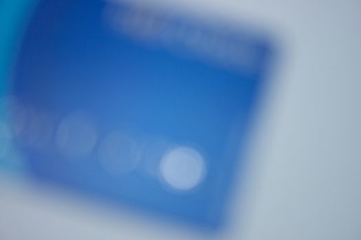 credit cards  blur on isolate
