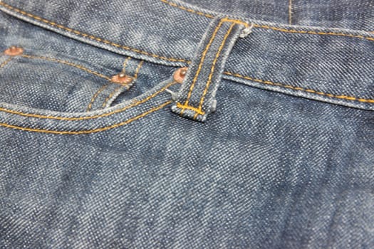 Jeans pocket closeup