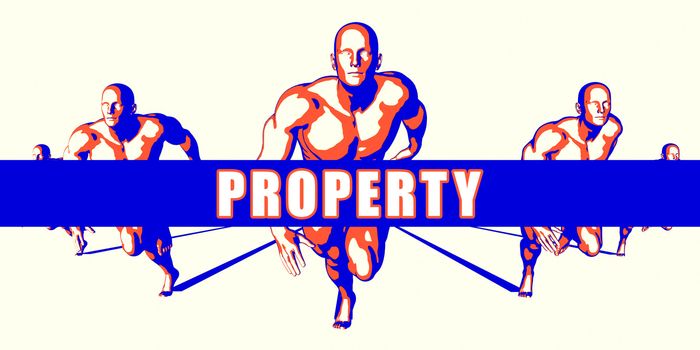 Property as a Competition Concept Illustration Art