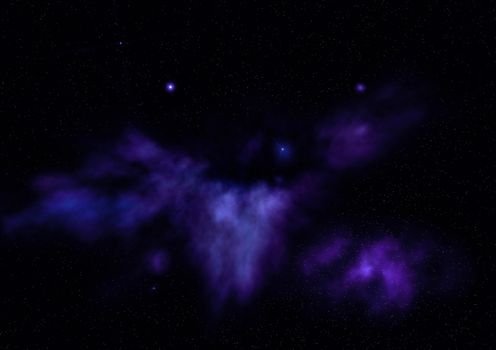 Star field in space a nebulae and a gas congestion. "Elements of this image furnished by NASA".