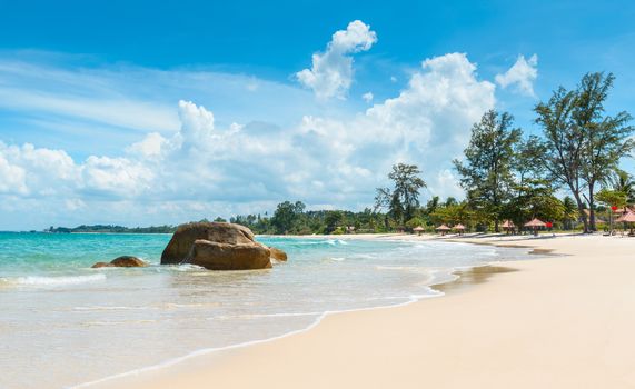 Beautiful tropical beach in Indonesia