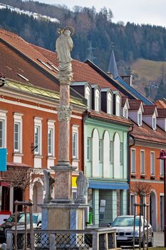 Town of Bad sankt Leonhard im Lavanttal colorful streetscape, Carinthia, Austria