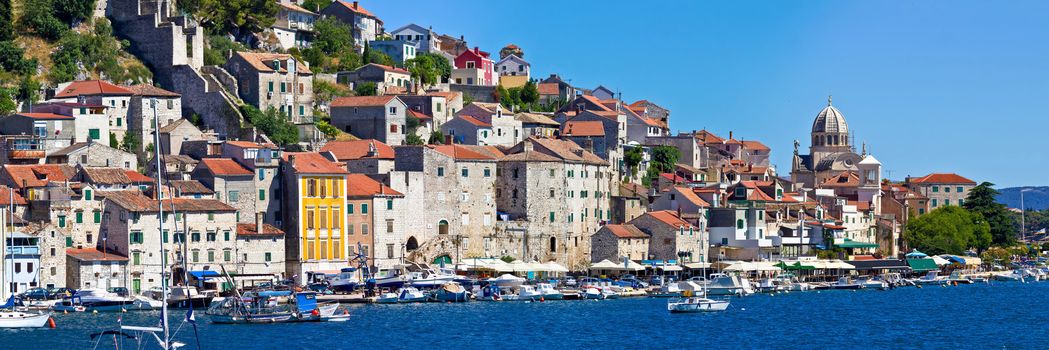 Historic UNESCO town of Sibenik panorama, Dalmatia, Croatia