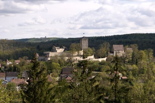 Pappenheim in the Altmuehltal in Germany