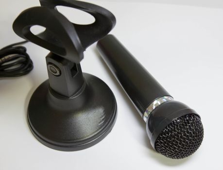 A microphone for singing And using a small