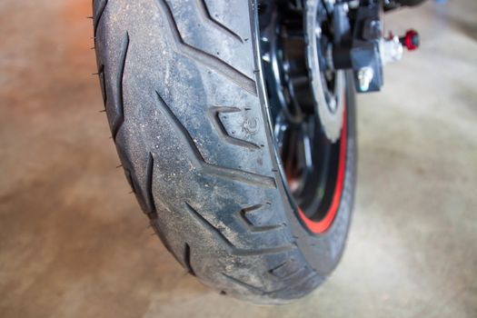 Wheel bike large black slab sugar.
