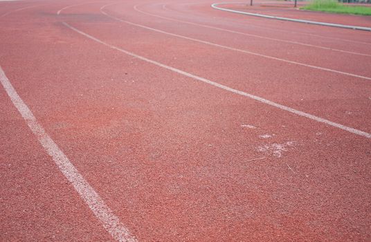 Red Asphalt for runners.