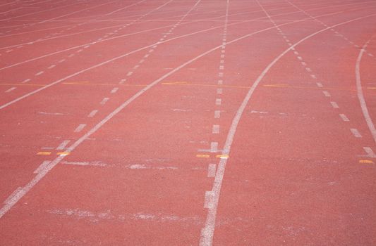 Red Asphalt for runners.