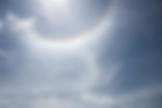 sun halo phenomenon in thailand blur