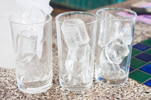 Drinking a glass of ice 3