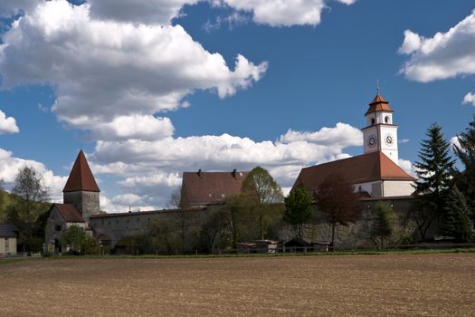 Dollnstein in the Altmuehltal in Germany