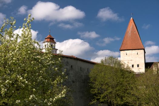 Dollnstein in the Altmuehltal in Germany