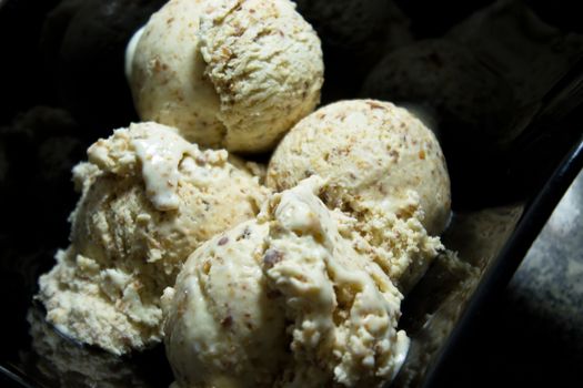 Peanut homemade Ice Cream