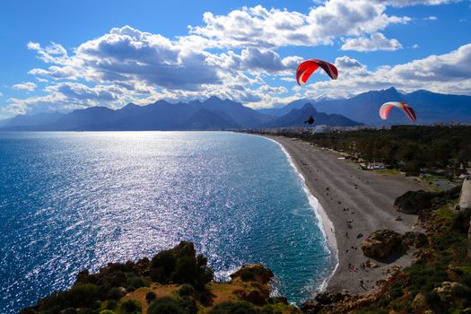 Antalya is a city in the South of Turkey by the Mediterranean sea