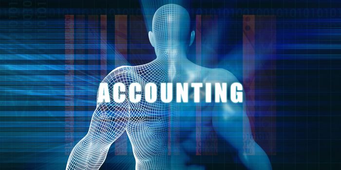 Accounting as a Futuristic Concept Abstract Background