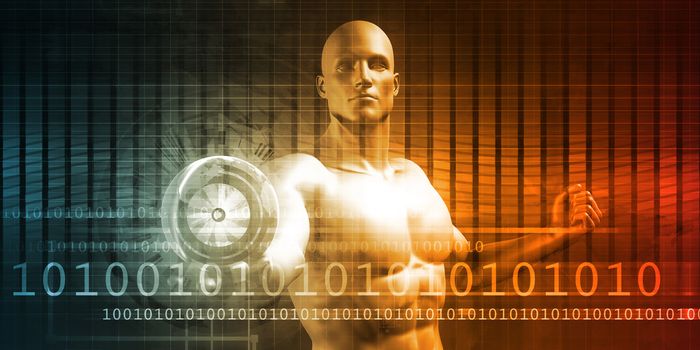 Technology Solutions as a Presentation Background Art