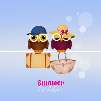 illustration of summer holidays