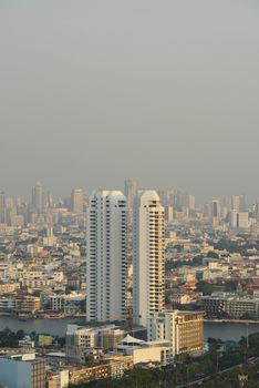 building structure of bangkok downtown